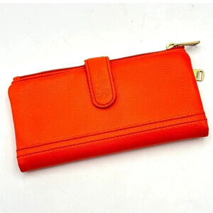 Fossil Erin Tab Pebbled Leather Wallet/Clutch